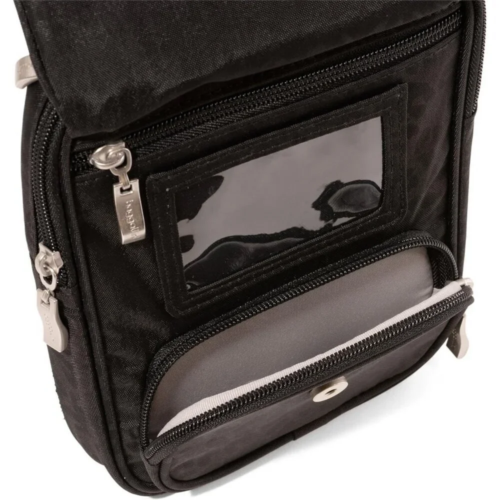 Women's Black Cheetah Journey Crossbody Bags 9x6 Small Lightweight Handbag - Picture 5 of 6